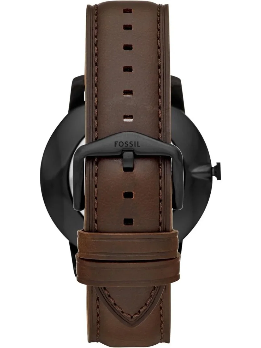 Men's Brown Leather/Black/Brown Minimalist Quartz Stainless Steel Wrist Watch